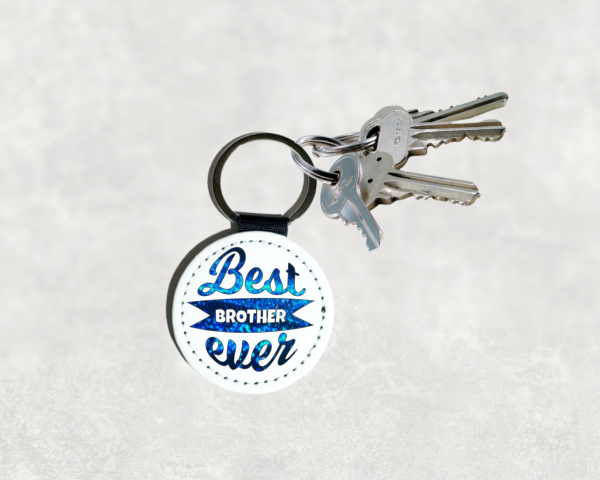 Best Bother Ever Leather Keyring
