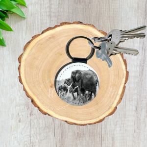 Elephants Keyring
