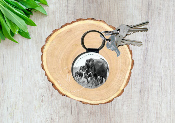 Elephants Keyring