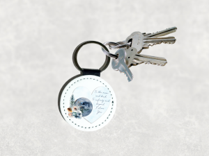 I love you, Leather Keyring