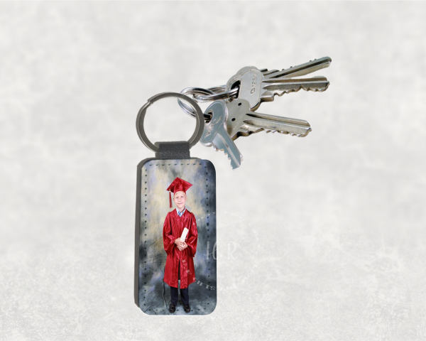 Personalised Photo Rectangle Keyring - Image 2
