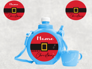 Personalised Children's Christmas Water Bottle