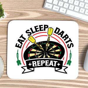 Eat Sleep Darts Repeat Mouse Mat