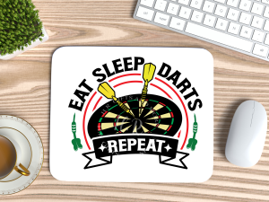 Home Accessories Eat Sleep Darts Repeat Mouse Mat