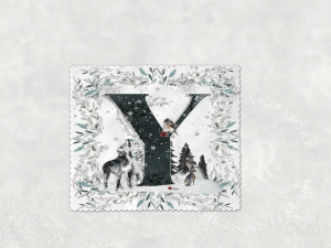 Personalised Christmas Wolf Themed Lens Cloth