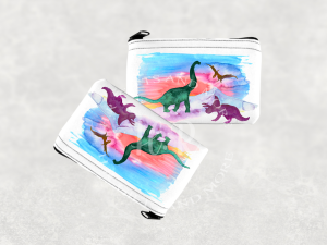 Personalised Dinosaur Coin Purse