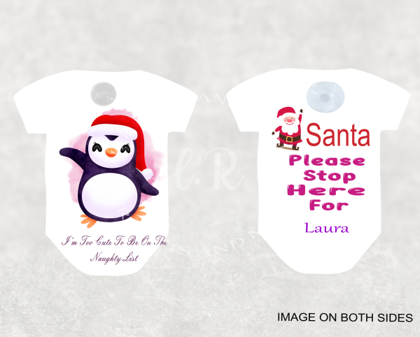Personalised Santa Please Stop Here Sign - Image 3