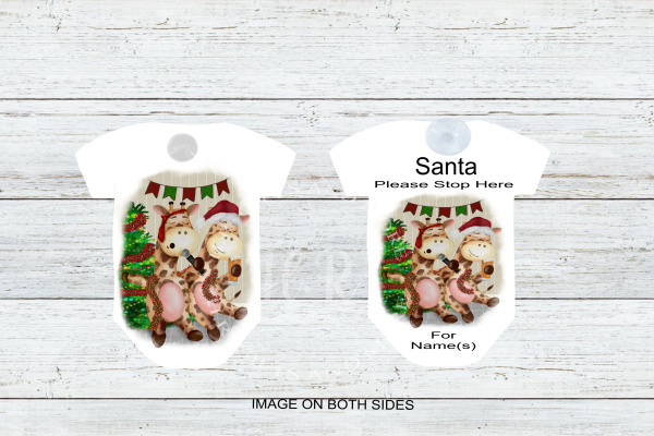 Personalised Santa Please Stop Here Sign
