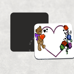 Rose Teddy Bear Coaster