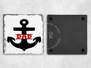 Personalised Anchor Dad Coaster