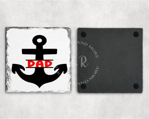 Personalised Anchor Dad Coaster