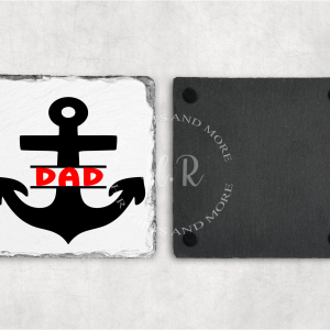 Personalised Anchor Dad Coaster