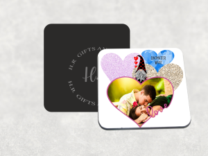 Personalised Photo I Love You Gnomatter What Coaster