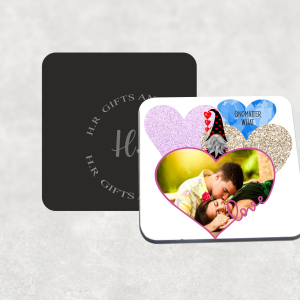 Personalised Photo I Love You Gnomatter What Coaster