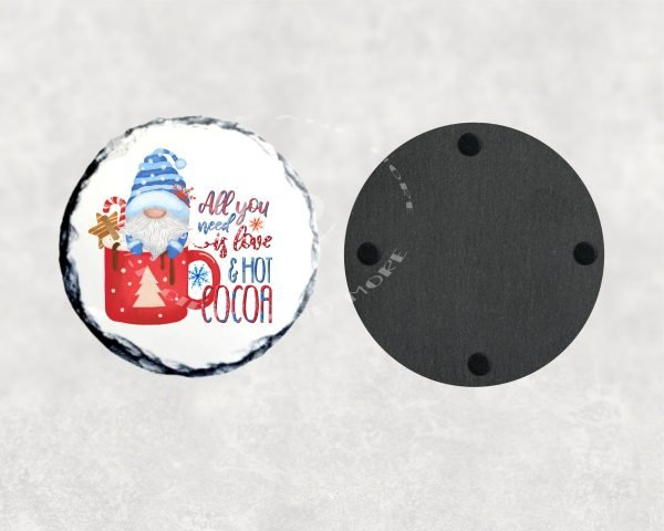 All You Need is Love and Hot Cocoa Christmas Coaster