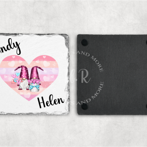 Personalised Gnome Love Coaster