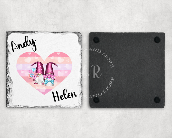 Personalised Gnome Love Coaster