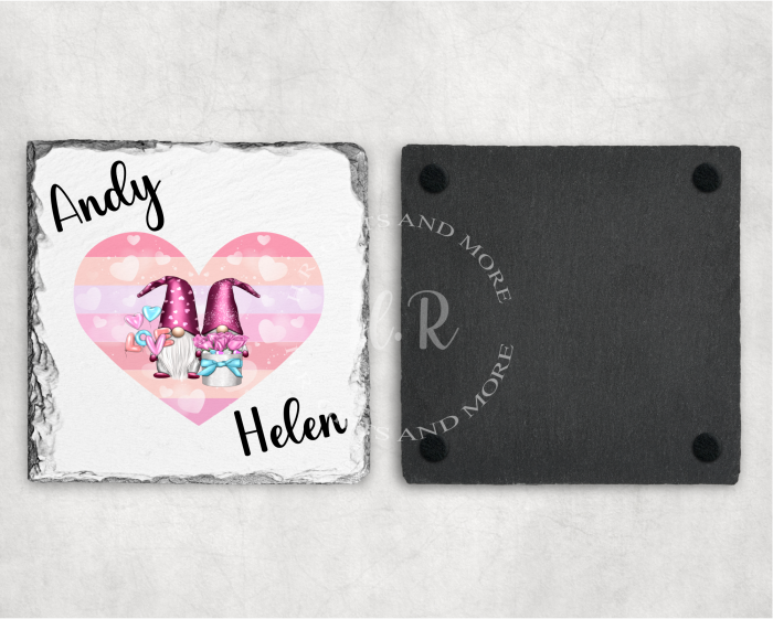 Personalised Gnome Love Coaster