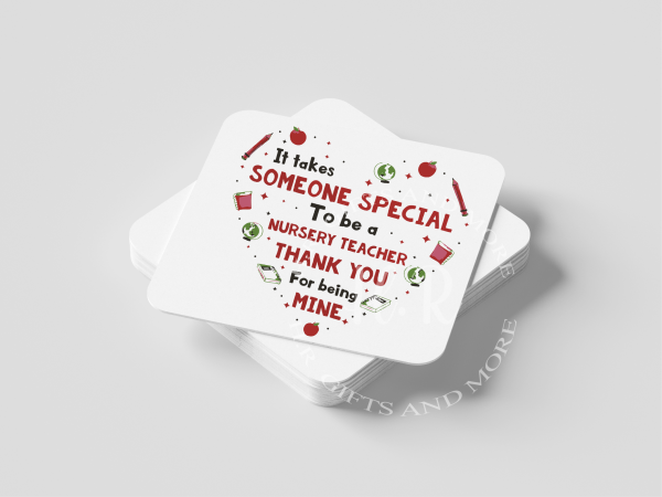 A Special Nursery Teacher Coaster