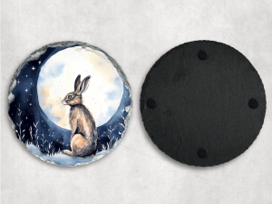 Christmas Winter Hare Coaster