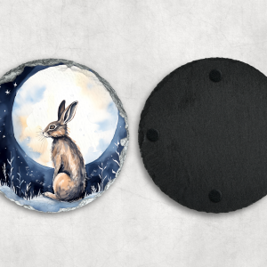Christmas Winter Hare Coaster