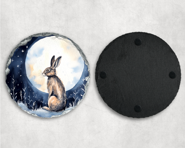 Christmas Winter Hare Coaster