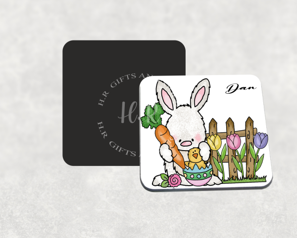 Personalised Easter Coasters