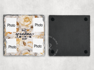 Personalised Best Grandma Ever Photo Coaster