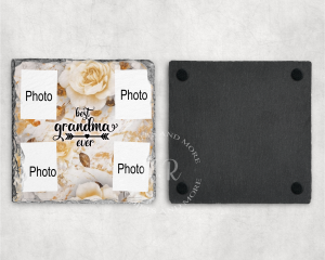 Personalised Best Grandma Ever Photo Coaster