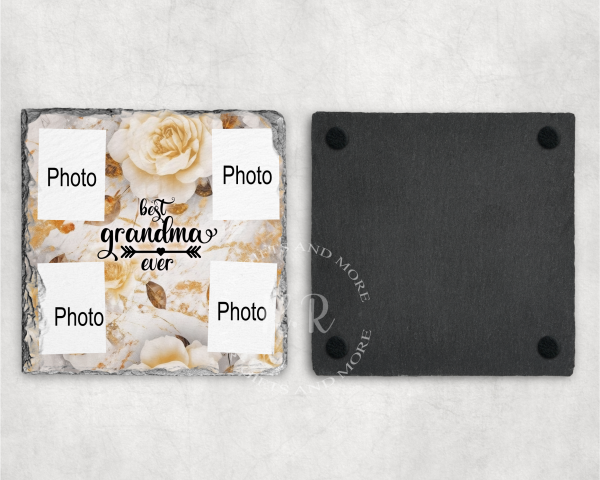 Personalised Best Grandma Ever Photo Coaster
