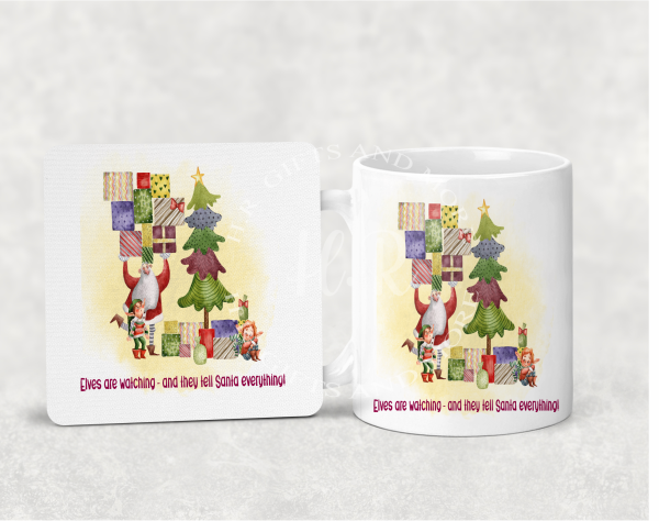 Personalised Christmas Mug and Coaster Sets - Image 2