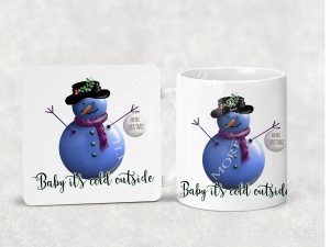 Home Accessories Personalised Christmas Mug and Coaster Sets