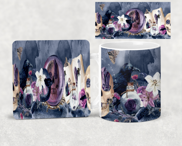 Personalised Halloween Mug and Coaster Sets