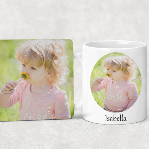 Personalised Photo Mug and Coaster Set