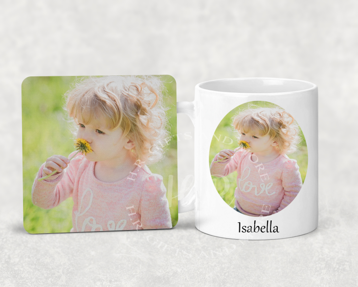 Personalised Photo Mug and Coaster Set