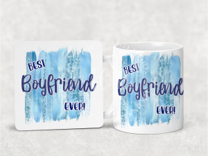 Home Accessories Personalised Best Husband/Boyfriend/Happy Father's Day Mug and Coaster Set