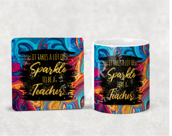 Teacher Personalised Mug and Coaster Sets - Image 2