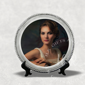 Personalised Photo Metal Plate with Stand