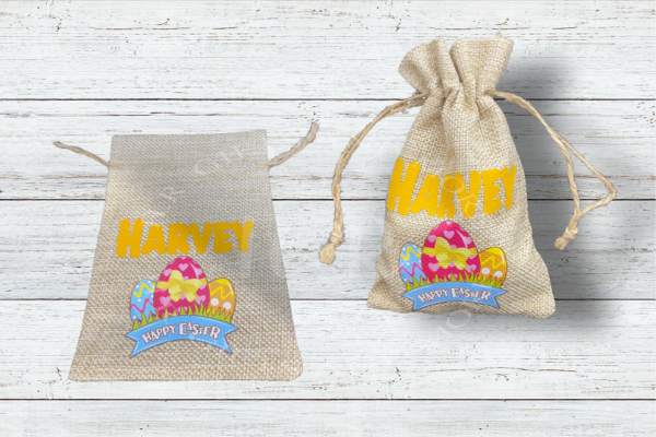 Personalised Easter Gift Drawstring Bag - Image 3