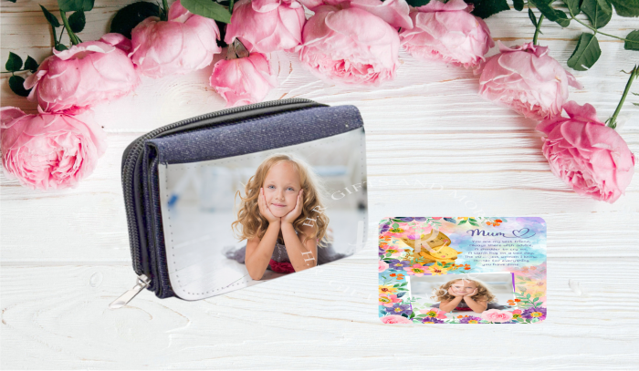 Personalised Photo Purse and Aluminium Photo For Mum
