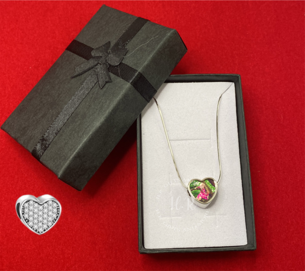 Personalised Heart Beaded Photo Charm - Image 2