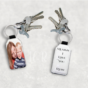 Personalised Photo Mummy I Love You Keyring