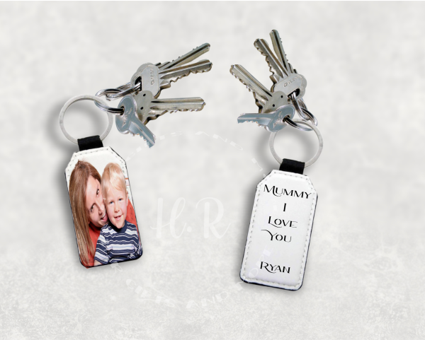 Personalised Photo Mummy I Love You Keyring