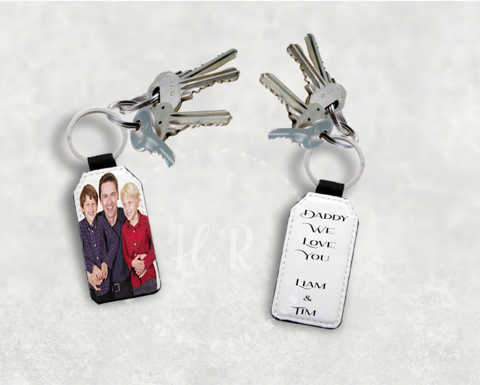 Personalised Photo Daddy I Love You Keyring