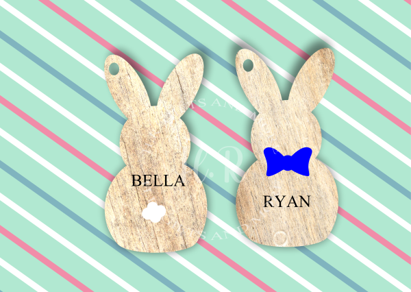 Personalised Easter Bunny Hanging Decoration