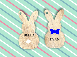Personalised Easter Bunny Hanging Decoration