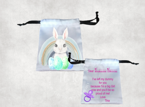Personalised Easter Bunny Dummy Bag - Image 2