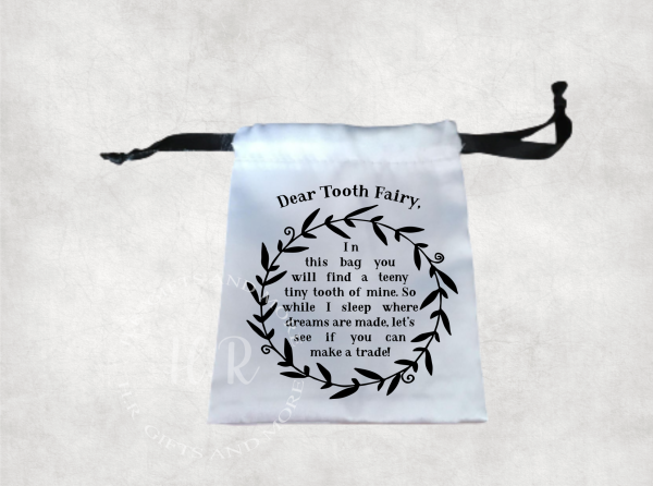 Personalised Tooth Fairy Satin Bag - Image 2