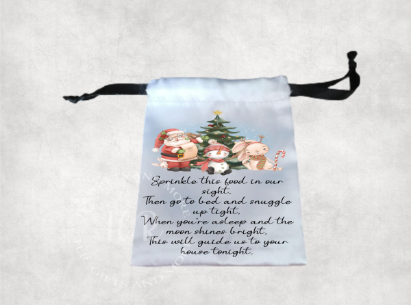 Personalised Reindeer Treat Bag
