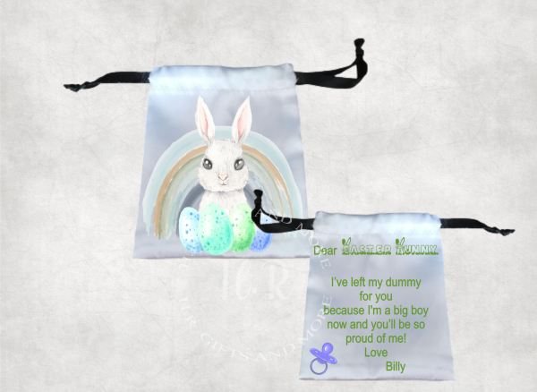 Personalised Easter Bunny Dummy Bag